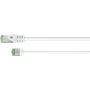 Ultraflexibles Cat.8.1 Patchkabel slim, U/FTP (wei, 2 Meter, extrakurze Stecker) (74361)