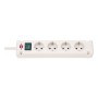Brennenstuhl 1150650124 prolunghe e multiple 1,5 m 4 presa(e) AC Interno Bianco