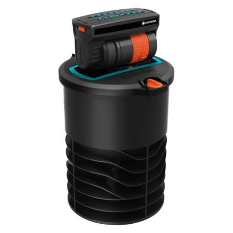 Sprinklersystem Versenk-Viereckregner OS 140 (schwarz/orange) (08223-20)