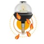 ClickUp! Windlicht (schwarz/transparent, fr ClickUp! Stiel) (11430-20)