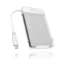 ICY BOX IB-AC703-C Box esterno HDD/SSD Translucent, Bianco 2.5" (60007)