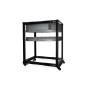 ES 19" Open Frame Serverrack , Rack (schwarz, 18 Hheneinheiten) (13737)