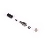 Core Push Mounting 25mm M3/M4/UNC 6-32 Set 4x, Befestigung/Montage (schwarz/silber, 25 mm) (15725)