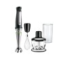 Braun MQ 7035X 0,6 L Frullatore ad immersione 1000 W Nero, Acciaio satinato