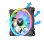 SWAFAN 12 RGB 120x120x25 (schwarz, 3er Pack, inkl Controller) (CL-F137-PL12SW-A)