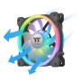 SWAFAN 12 RGB 120x120x25 (schwarz, 3er Pack, inkl Controller) (CL-F137-PL12SW-A)