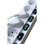 Brennenstuhl 1153110126 prolunghe e multiple 2 m 6 presa(e) AC Interno Bianco