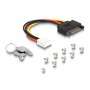 DeLOCK Bay rack mobile sottile per 4 x M.2 NVMe SSD con connettore Slim SAS SFF-8654 (47126)