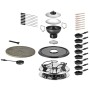 Unold 48726 griglia per raclette 8 persona(e) 1300 W Nero, Acciaio inox