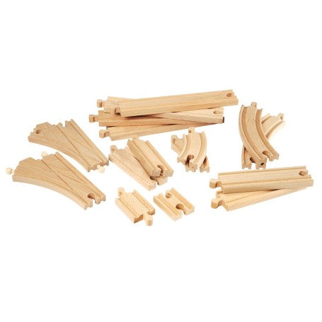 World Mittleres Schienensortiment (holz) (33402)