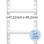 HERMA 8292 etichetta per stampante Bianco Etichetta per stampante autoadesiva
