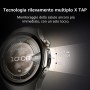 Huawei WATCH 5 (46 mm), cassa in acciaio inox 316L e cinturino nero. Compatibile con iOS e Android e chiamate E-sim (55020EWB)
