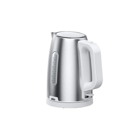 Braun WK 1500 bollitore elettrico 1,7 L 2200 W Acciaio inox, Bianco (0X21010071)