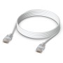 Ubiquiti UACC-Cable-Patch-EL-3M-W cavo di rete Translucent, Bianco Cat6 (UACC-CABLE-PATCH-EL-3M-W)
