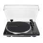 Audio-Technica AT-LP70XBT Giradischi con trasmissione a cinghia Nero, Argento Completamente automatico (AT-LP70XBTBS)