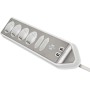 Brennenstuhl 1153590620 prolunghe e multiple 2 m 6 presa(e) AC Interno Argento, Bianco