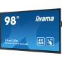 iiyama TE9812MIS-B3AG visualizzatore di messaggi Design chiosco 2,49 m (98") LCD Wi-Fi 400 cd/m² 4K Ultra HD Nero Touch screen 