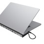 j5create JCD554-N replicatore di porte e docking station per laptop Cablato USB4 Nero, Grigio