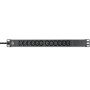 Brennenstuhl 1390007112 prolunghe e multiple 2 m 12 presa(e) AC Interno Nero, Argento