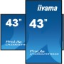 iiyama LH4360UHS-B2AG visualizzatore di messaggi Pannello A digitale 108 cm (42.5") LED Wi-Fi 500 cd/m² 4K Ultra HD Nero Proces