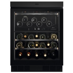 AEG AWUD040B8B 8000 Cantinetta frigo per vino, larghezza 59,5 cm, 40 bottiglie di vino standard, 2 zone di temperatura