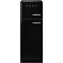 Smeg FAB30LBL6 - Frigorifero stile anni '50, nero, cerniera a sinistra