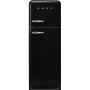 Smeg FAB30RBL6 - Frigorifero stile anni '50, nero, cerniera a destra