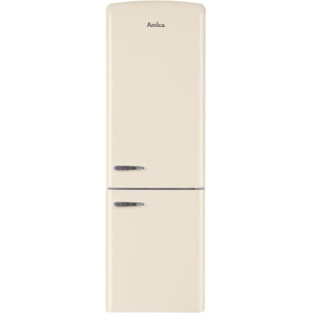 Amica KGCR 387 109 B Retro Frigorifero-congelatore indipendente, larghezza 60 cm, 330 L, NoFrost, beige