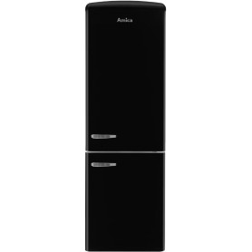 Amica KGCR 387 109 S Retro Frigorifero-congelatore indipendente, 60 cm di larghezza, 330 L, NoFrost, nero