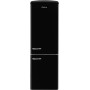 Amica KGCR 387 109 S Retro Frigorifero-congelatore indipendente, 60 cm di larghezza, 330 L, NoFrost, nero