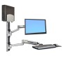 Ergotron 45-358-026 Supporti a parete per TV 106,7 cm (42") Argento