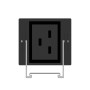 PowerWalker 10133031 unità di distribuzione dell'energia (PDU) 24 presa(e) AC 0U Nero