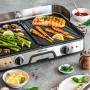 Rommelsbacher BBQ 2025 griglia di cottura elettrica Libera installazione 2000 W Nero, Acciaio inox (TISCHGRILL BBQ 2025)