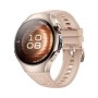Huawei WATCH 5 (42 mm), cassa in acciaio inox 904L e cinturino beige. Compatibile con iOS e Android e chiamate E-sim (55020EWF)