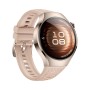 Huawei WATCH 5 (42 mm), cassa in acciaio inox 904L e cinturino beige. Compatibile con iOS e Android e chiamate E-sim (55020EWF)