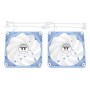 Thermaltake Fan Hydrangea Blue CT120 Case per computer Ventilatore 12 cm Blu, Bianco 2 pz (CL-F200-PL12BU-A)