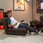 X Rocker 5132901 sedia per videogioco Sedia da gioco per console Sedia tappezzata Nero, Rosso