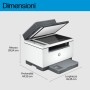 HP LaserJet M234sdw Wireless Multifunction Bianco e nero Stampante, Fotocopiatrice, scanner Fronte/retro (6GX01F)
