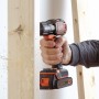 Black & Decker ASD18KB-QW trapano Nero, Arancione