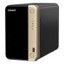 QNAP TS-264 NAS Tower Intel® Celeron® N5095 8 GB 0 TB QNAP QTS Nero, Oro (TS-264-8G)