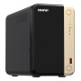 QNAP TS-264 NAS Tower Intel® Celeron® N5095 8 GB 0 TB QNAP QTS Nero, Oro (TS-264-8G)