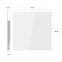 Hombli HBIR-0309 stufetta elettrica Interno Bianco 400 W Riscaldatore ambiente elettrico a infrarossi