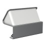 Kindermann 7430000053 cassetta di scarico Tipo F Alluminio, Bianco