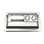 Kindermann 7492000052 cassetta di scarico Tipo F Acciaio inox, Bianco