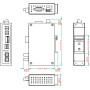 Moxa ICF-1150I-M-SC convertitore/ripetitore/isolatore seriale RS-232 Fibra (SC)