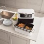 Foodi FlexDrawer Heiluftfritteuse AF500EUWH (wei/edelstahl, 2.470 Watt, Korb 10,4 Liter, teilbar)