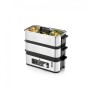 WMF KITCHENminis 0415090011 pentola a vapore 2 cestello/i Superficie piana 900 W Nero, Acciaio inox (04 1509 0011)