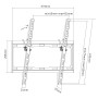Equip 650311 Staffa di montaggio a parete per TV inclinabile da 32” a 55”