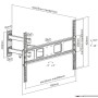 Equip Supporto a parete per TV articolato da 37” a 70” (65034207101)