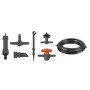 Micro-Drip-System Tropfbewsserung Set Balkon, 15 Pflanzen (schwarz/grau, Modell 2023) (13401-20)